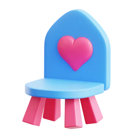 Kids Chair  3D Icon