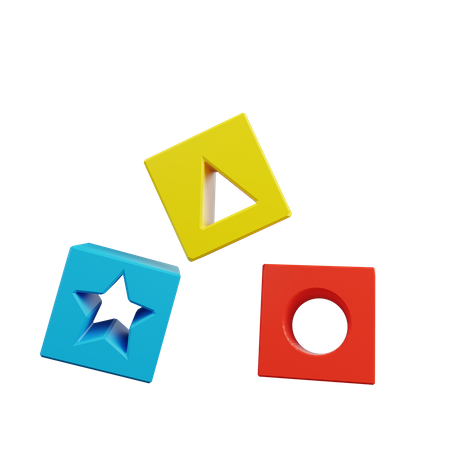 Kids Cube Toys  3D Illustration