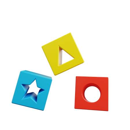 Kids Cube Toys 3D Illustration