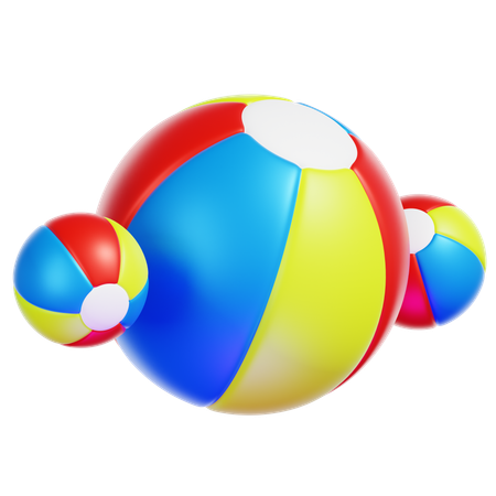 KIDS RUBBER BALL  3D Icon
