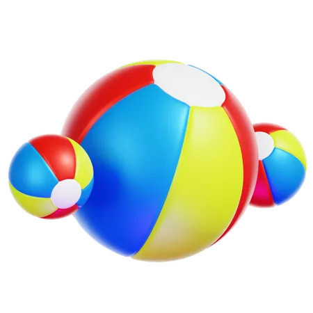 KIDS RUBBER BALL  3D Icon