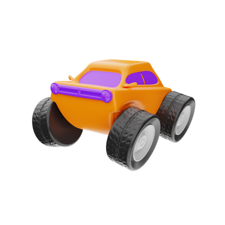 Kids Toy Car 3D Illustration