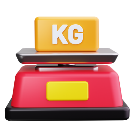 キログラム  3D Icon