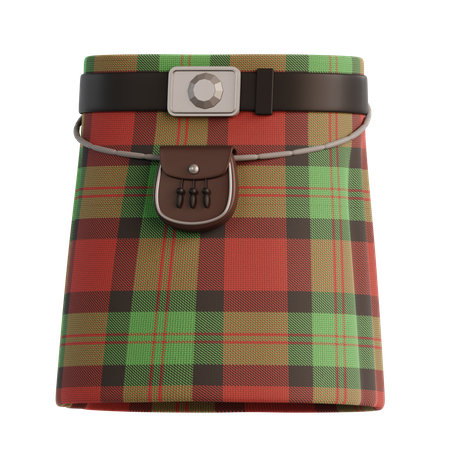 Kilt escocês  3D Icon