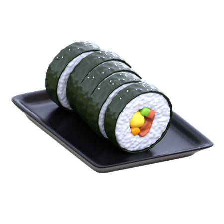 Kimbab  3D Icon