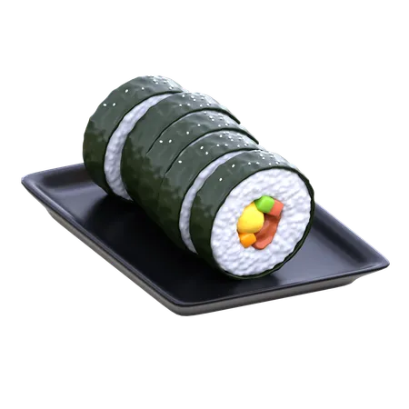 Kimbab  3D Icon