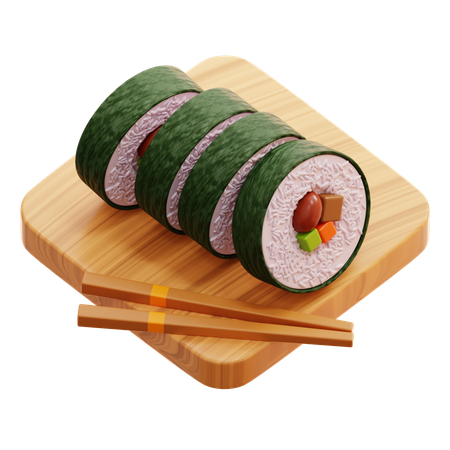 Kimbab  3D Icon