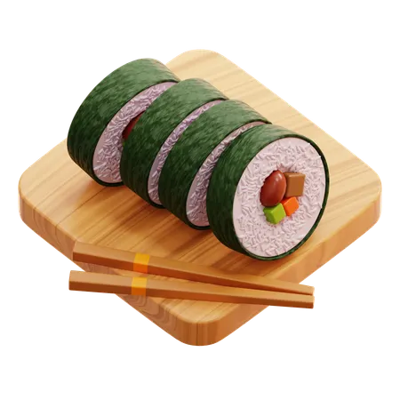 Kimbab  3D Icon