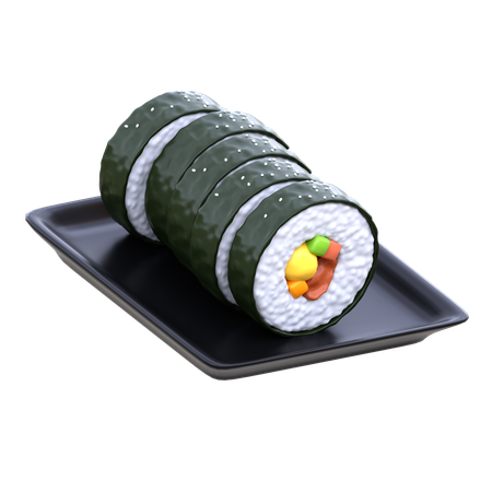 Kimbab  3D Icon