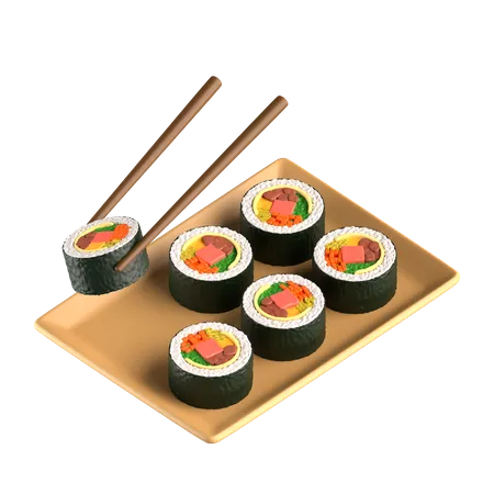 Kimbap  3D Icon