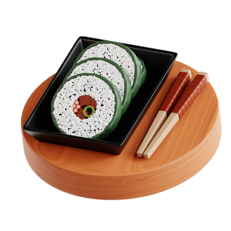 Kimbap  3D Icon