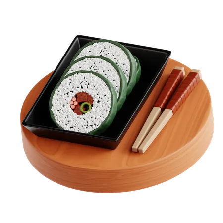 Kimbap  3D Icon