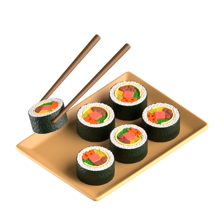 Kimbap  3D Icon