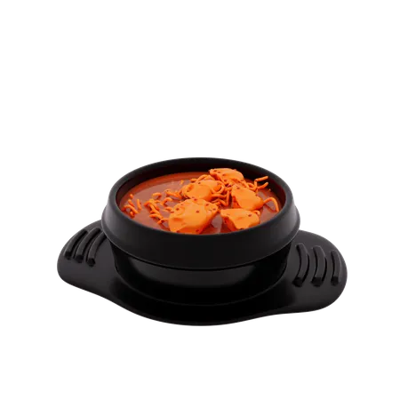 Kimchi-Suppe  3D Icon