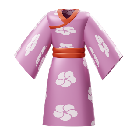 Kimono japonais  3D Illustration