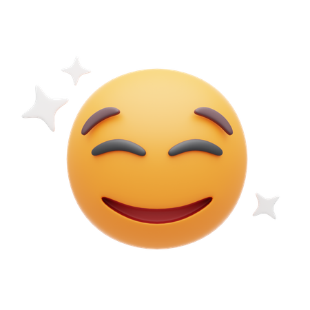Kind Smile Emoji  3D Icon
