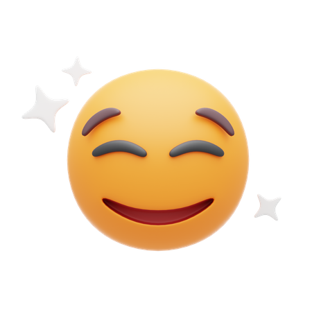 Kind Smile Emoji  3D Icon