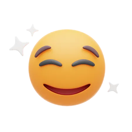 Kind Smile Emoji  3D Icon