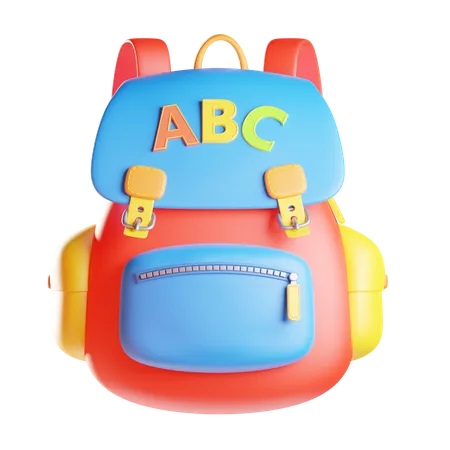Kinder Schultasche  3D Icon