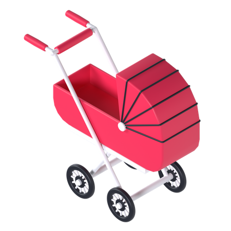 Kinderwagen  3D Illustration