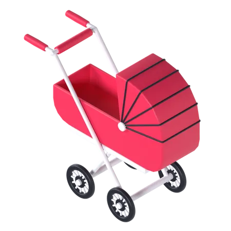 Kinderwagen  3D Illustration