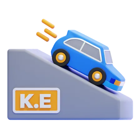 Kinetische Energie  3D Icon