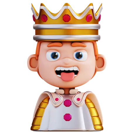 3 D Illustration King 3D Icon