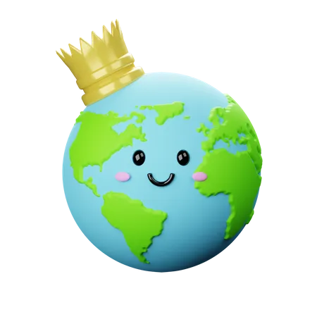 King Earth  3D Icon