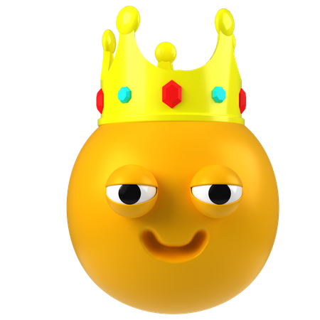 King Emoji  3D Icon