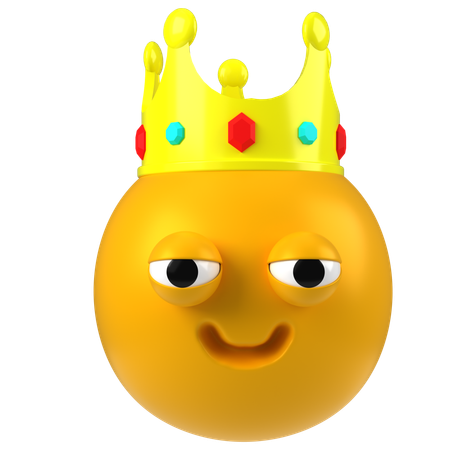 King Emoji  3D Icon