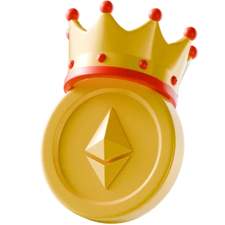 King Ethereum  3D Icon