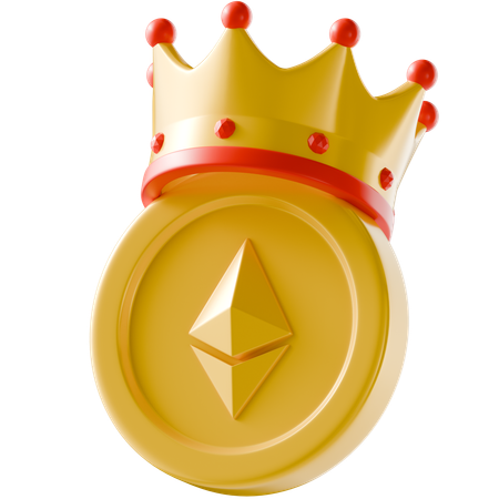 King Ethereum  3D Icon