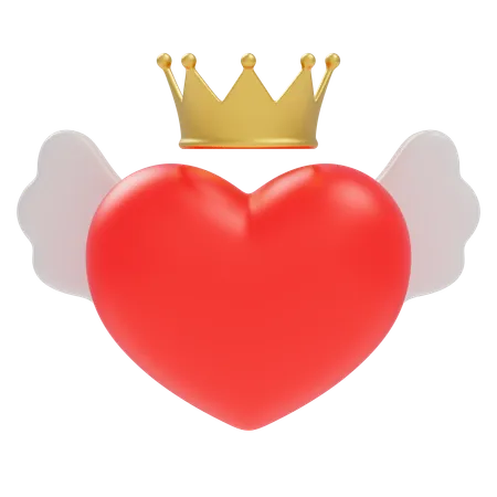 King Heart  3D Icon