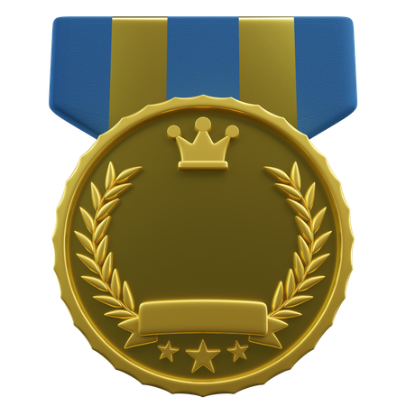 King Medal  3D Illustration