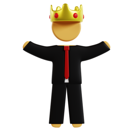 King of Business  3D Icon