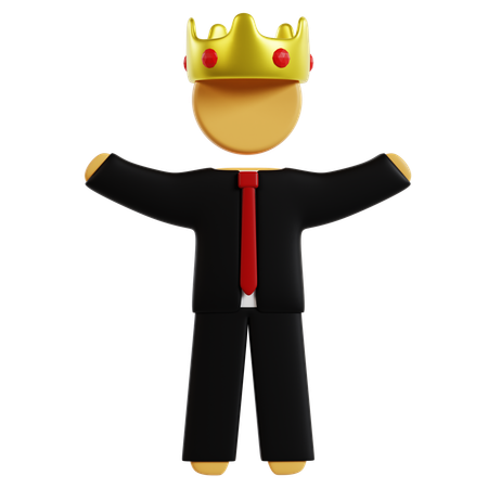 King of Business  3D Icon