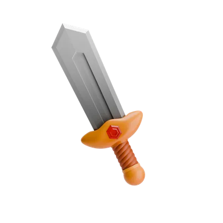 King Sword 3 D Illustration 3D Icon