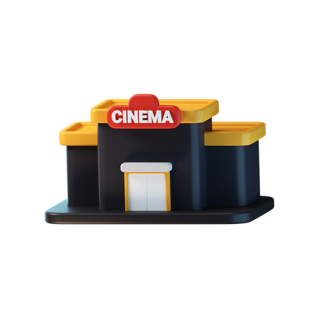 Kinogebäude  3D Icon