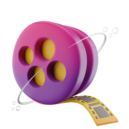 Kinorolle  3D Icon