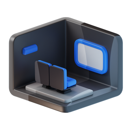 Kinosaal  3D Icon