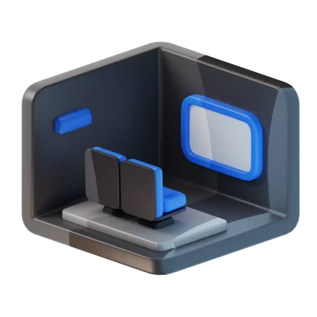 Kinosaal  3D Icon