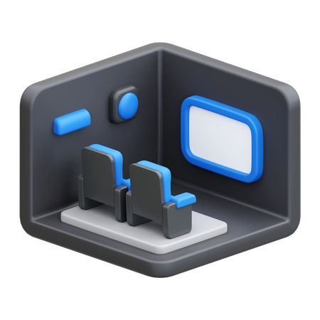 Kinosaal  3D Icon