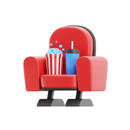 Kinostuhl  3D Icon