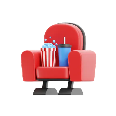 Kinostuhl  3D Icon