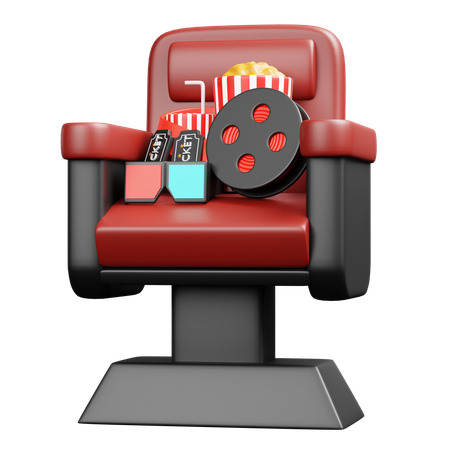 Kinostuhl  3D Icon