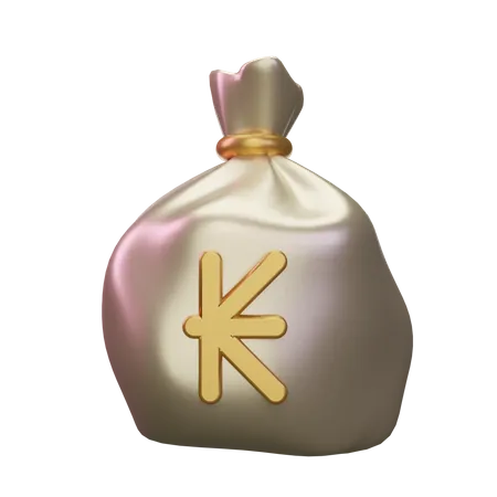 Kip Money Sack  3D Icon