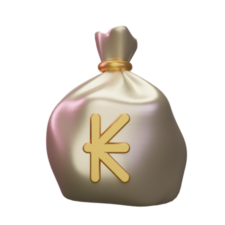 Kip Money Sack  3D Icon