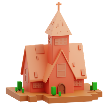 Kirche  3D Icon