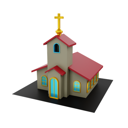 Kirche  3D Illustration