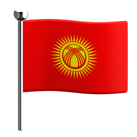 Kirghizistan  3D Icon